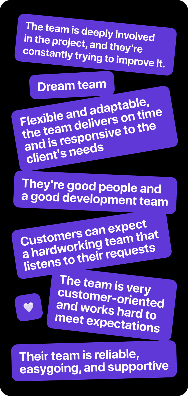 Why clients love us banner